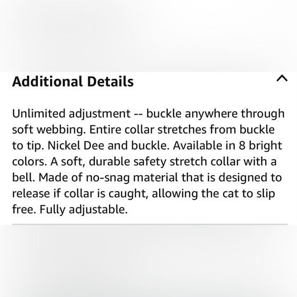 Red Kool Kat Elastic Cat Safety Collar with Bell, Red, 8" - Picture 9 of 11